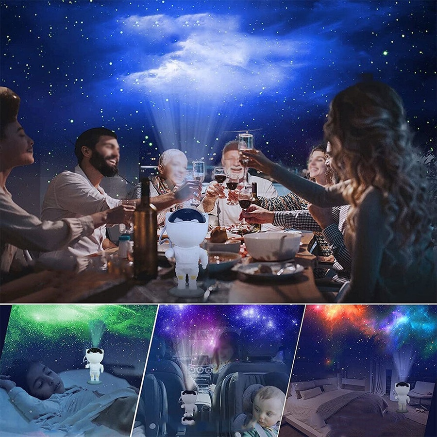 Spacebuddy Star Projector Galaxy Night Light Astronaut Space Buddy Projector