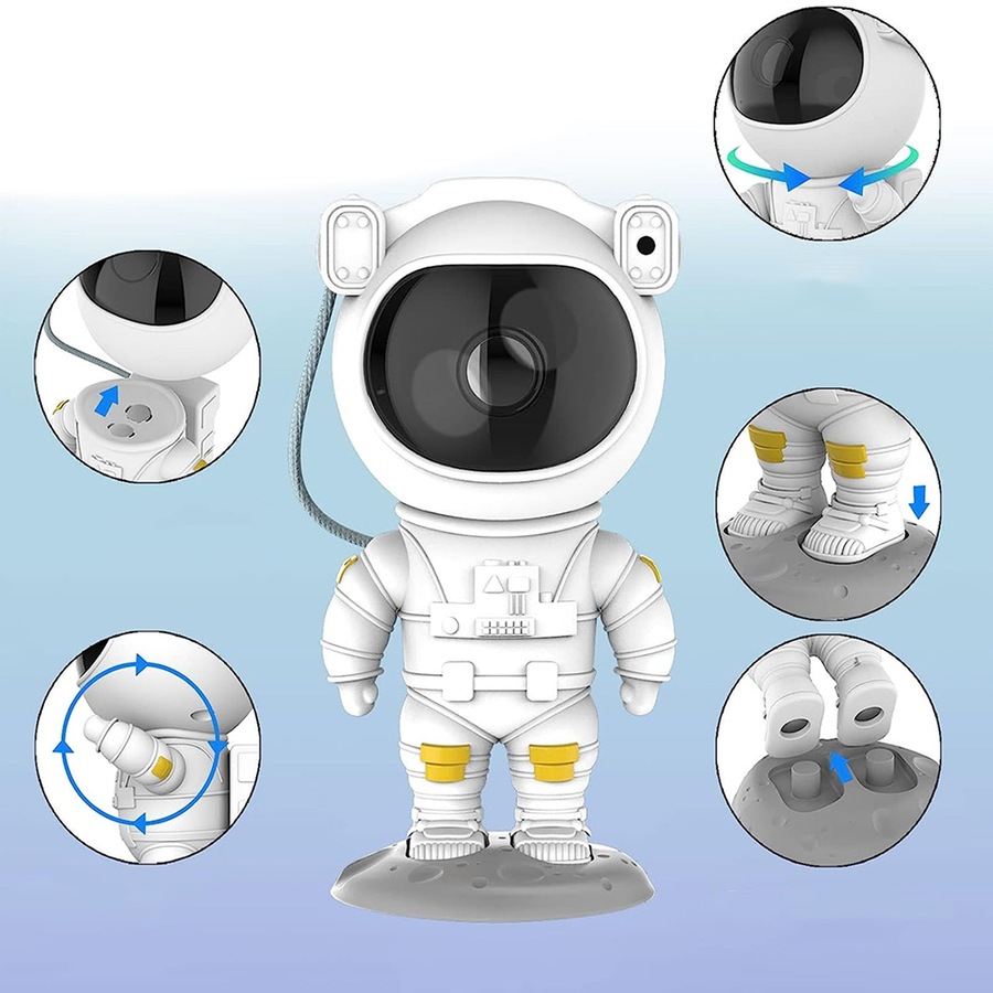 Spacebuddy Star Projector Galaxy Night Light Astronaut Space Buddy Projector