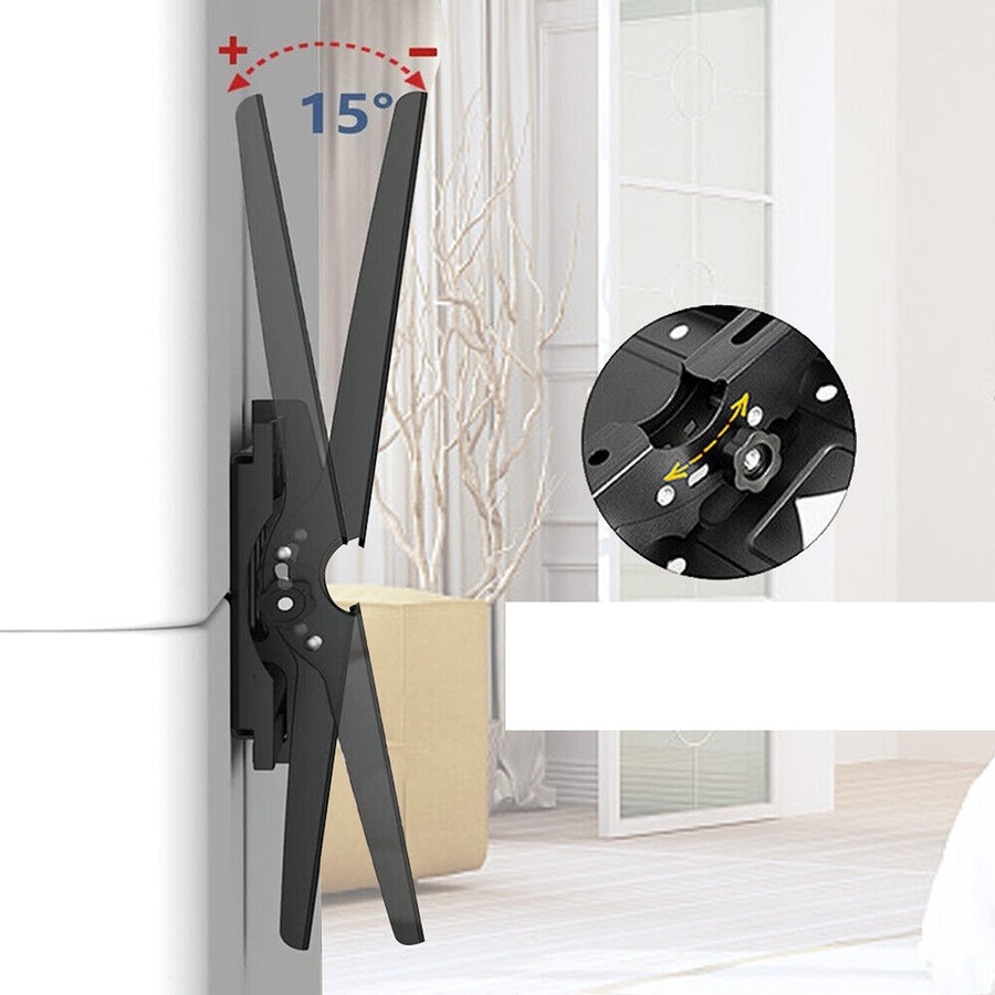 Tilt TV Wall Bracket VESA Mount for 32 to 75 Inch Flat And Curved TVs or Monitors