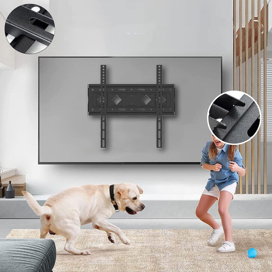 Tilt TV Wall Bracket VESA Mount for 32 to 75 Inch Flat And Curved TVs or Monitors