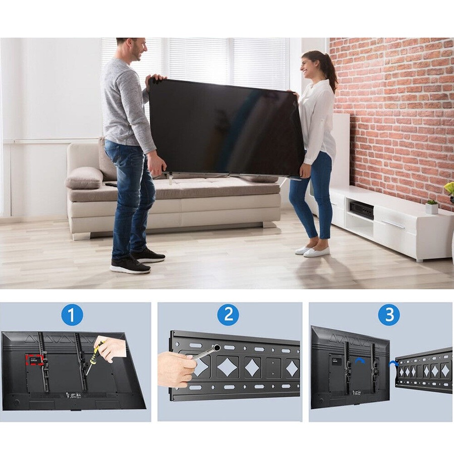 Tilt TV Wall Bracket VESA Mount for 32 to 75 Inch Flat And Curved TVs or Monitors