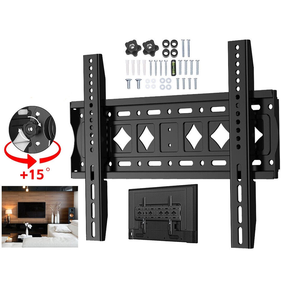 Tilt TV Wall Bracket VESA Mount for 32 to 75 Inch Flat And Curved TVs or Monitors