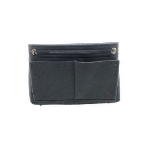 Travel Organiser Handbag Felt Bag Tote Insert Liner Purse Pouch Women 3 Sizes - Dark Grey