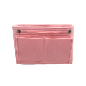 Travel Organiser Handbag Felt Bag Tote Insert Liner Purse Pouch Women 3 Sizes - Pink
