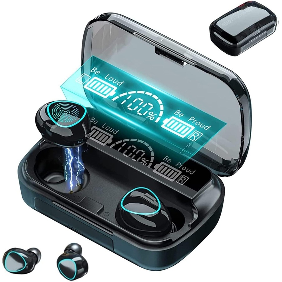 TWS Bluetooth 5.3 Wireless Earbuds Waterproof LED Display Earphones