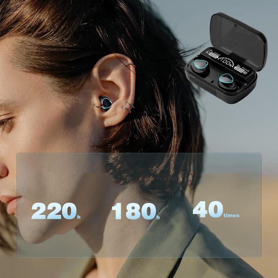 TWS Bluetooth 5.3 Wireless Earbuds Waterproof LED Display Earphones