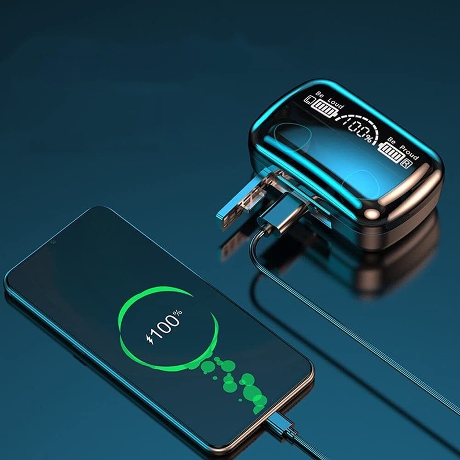 TWS Bluetooth 5.3 Wireless Earbuds Waterproof LED Display Earphones