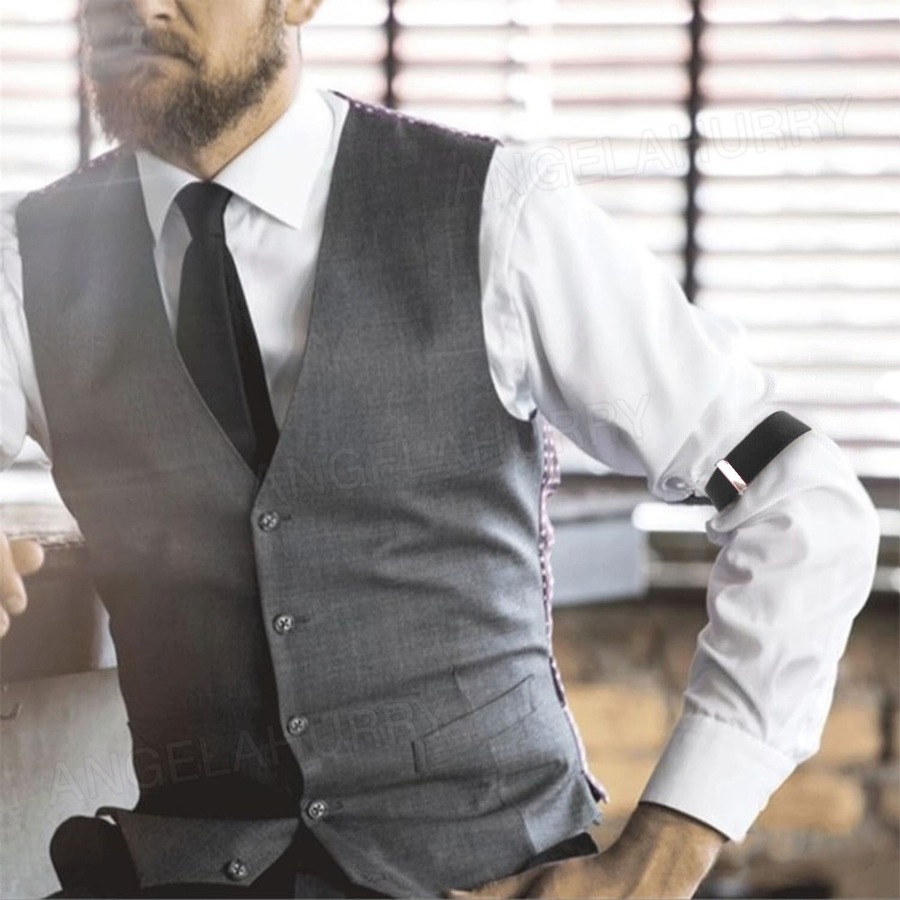 Unisex Anti-Slip Shirt Sleeve Holders Fashion Elastic Armbands Garter - 6pcs