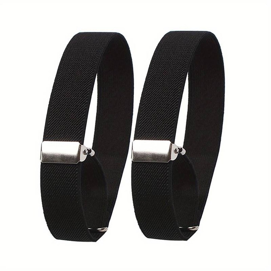 Unisex Anti-Slip Shirt Sleeve Holders Fashion Elastic Armbands Garter - 6pcs