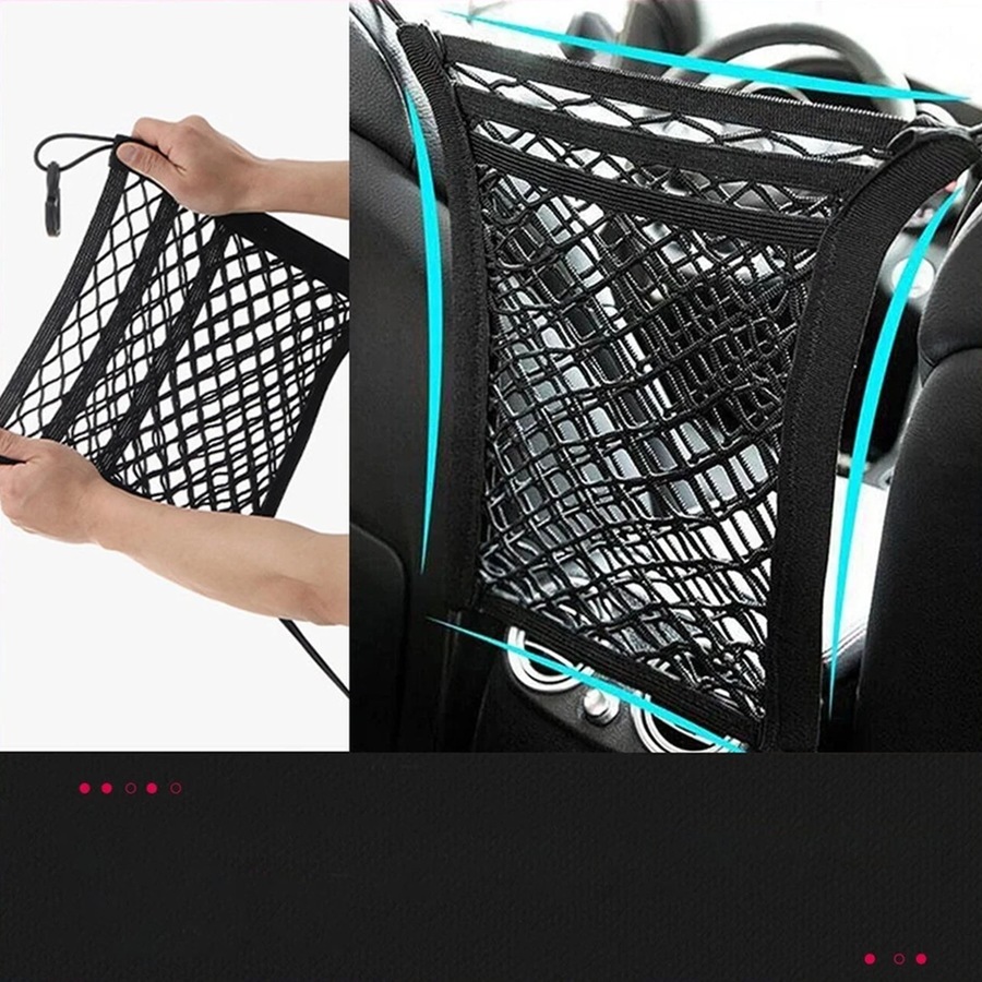 Universal Car Truck Seat Mesh Tidy Storage Net Bag Organizer Holder