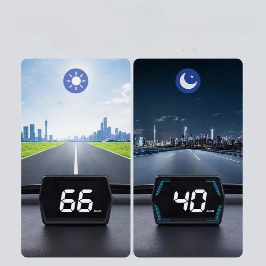 Universal Digital GPS Speedometer Car HUD Head Up Display MPH/KM Overspeed Alarm