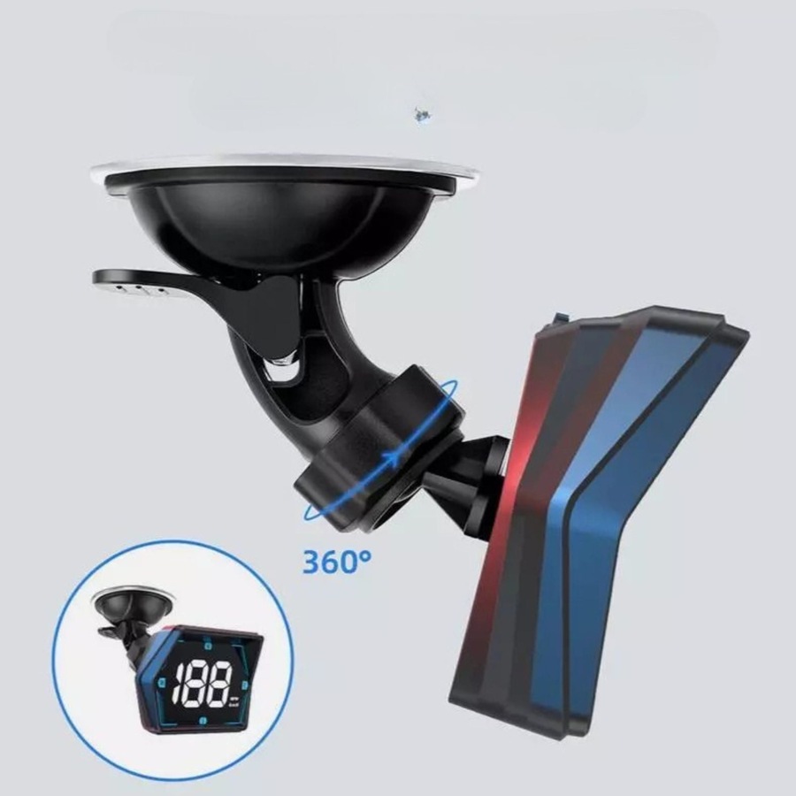 Universal Digital GPS Speedometer Car HUD Head Up Display MPH/KM Overspeed Alarm