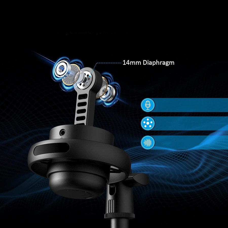 USB Microphone PC Microphone USB Condenser Recording Gaming Stand Desktop