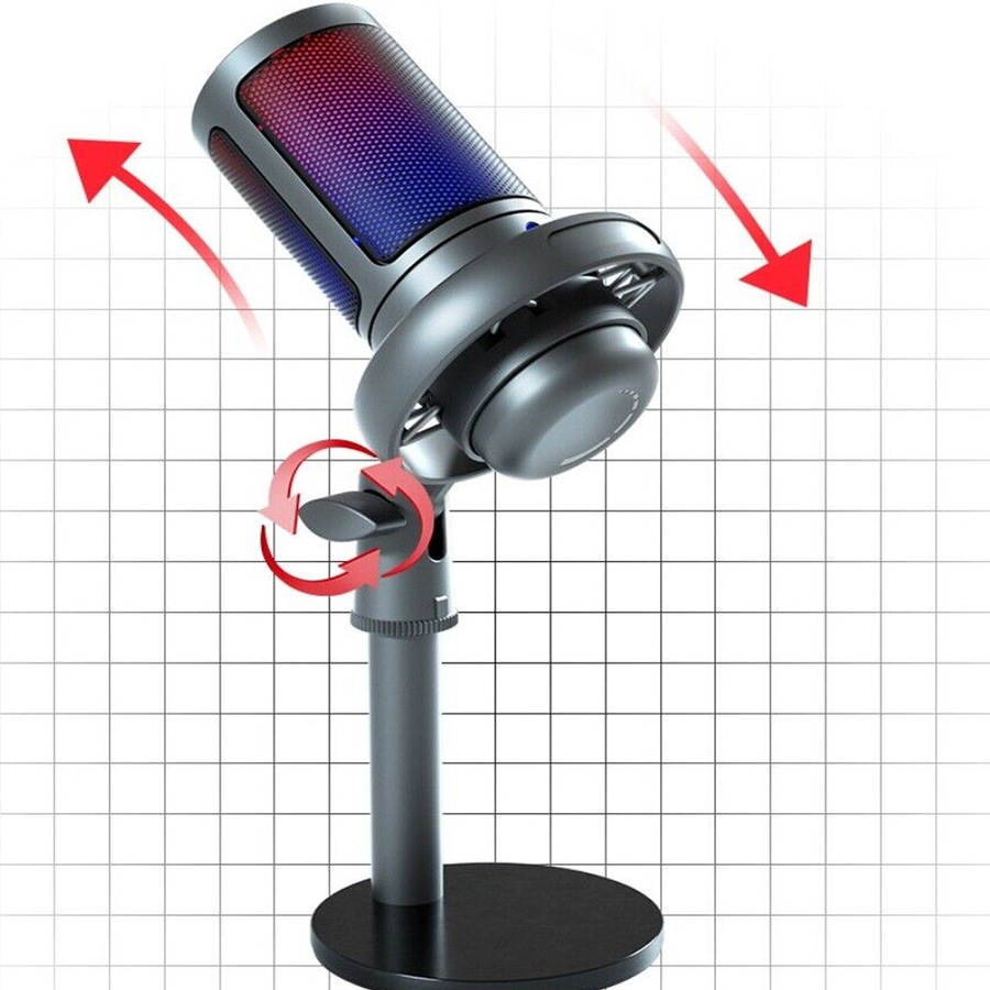 USB Microphone PC Microphone USB Condenser Recording Gaming Stand Desktop