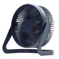 USB Powered Desk Fan Small Quiet Personal Cooler Portable Table Mini Fan - Blue