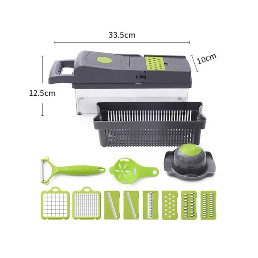 Vegetable Chopper Grater Slicer Cutter 15 in 1 Interchangeable