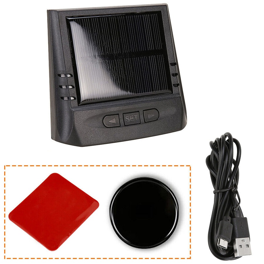 Wireless Car Hud Head-up Display Solar Panel Digital GPS Speedometer Universal
