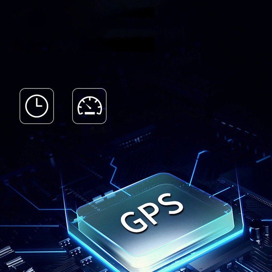 Wireless Car Hud Head-up Display Solar Panel Digital GPS Speedometer Universal