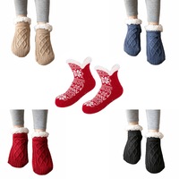 Women Slipper Winter Socks Warm Fleece Lined Fluffy Non Slip Cosy Bed Floor