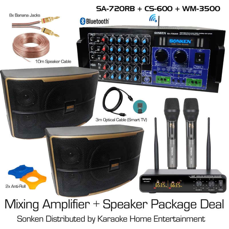 Buy Sonken Home Karaoke Studio Package Deal (SA720 Amp + CS600