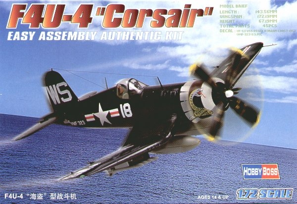 F4U-4 Corsair. Kit de plástico escala 1/72