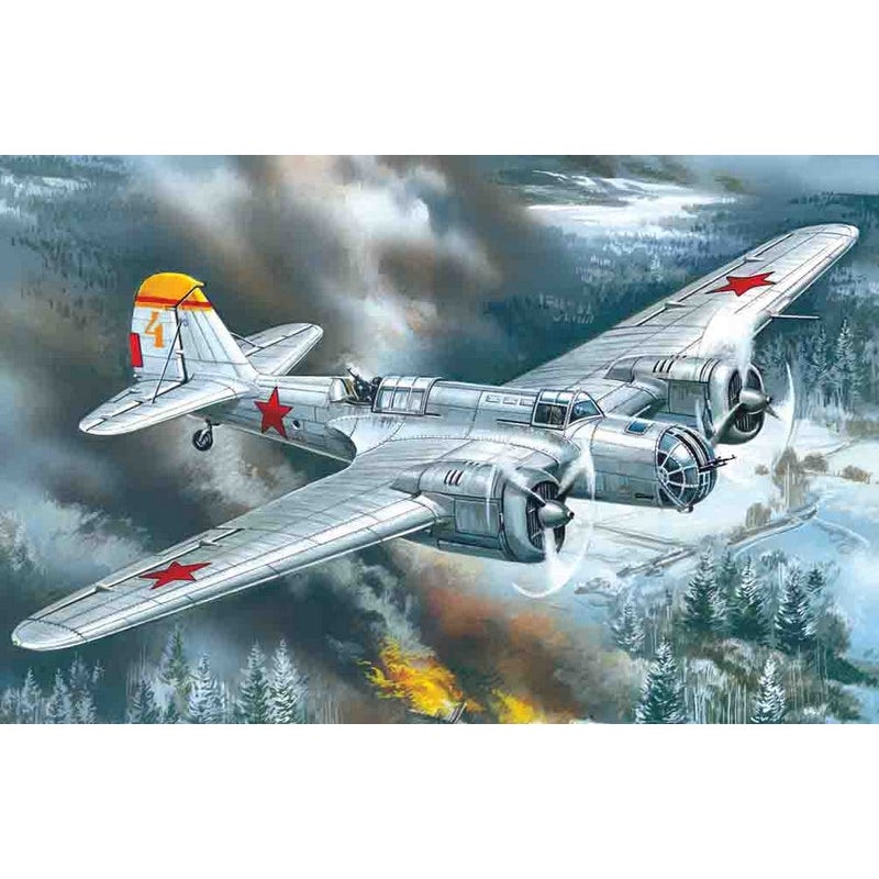 ICM SB 2M-100 “Katiushka” WWII Soviet Bomber 1/72 Scale Model Kit