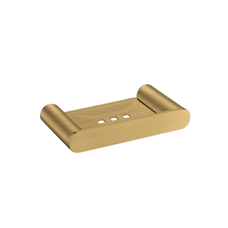 Buy Esperia Solid Brass Brushed Yellow Gold Soap Dish MyDeal