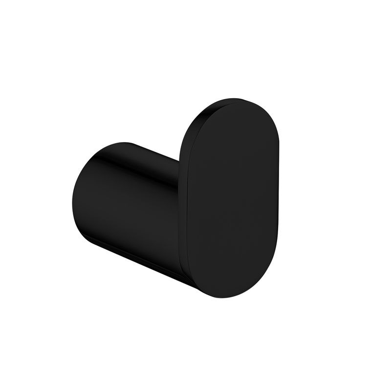 Buy Esperia Solid Brass Matte Black Round Robe Hook - MyDeal