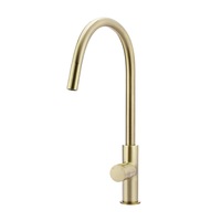 Meir Round Pinless Piccola Pull Out Kitchen Mixer Tap - PVD Tiger Bronze