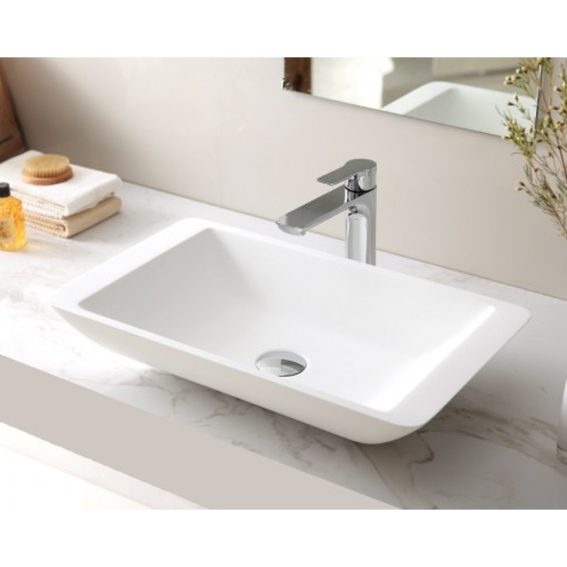 Buy MONARCO Above Counter Basin Solid Stone MyDeal