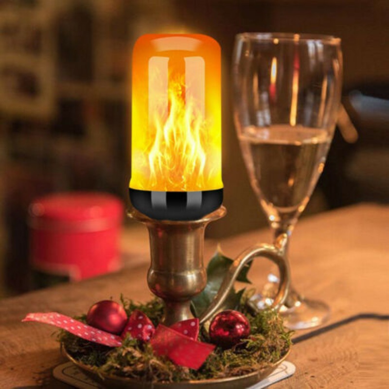Buy Outdoor LED Flame Effect Fire Lights E27 B22 Bulb Flickering Flame