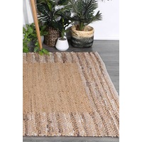 Mahal Beige Boarder Jute Rug