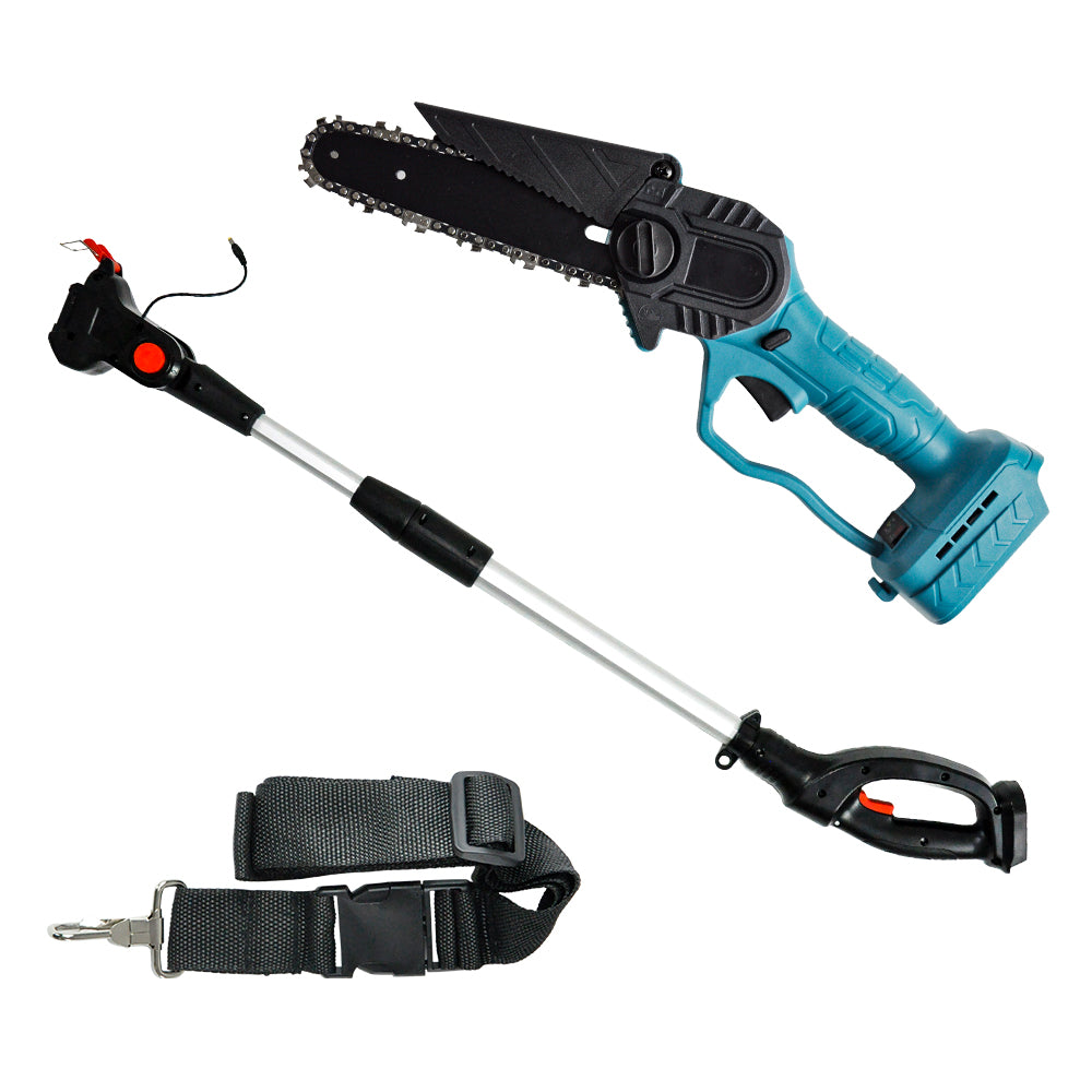 21V 6 Inch Cordless Pole Saw Extendable Telescopic Handheld 2 In 1 Rechargeable