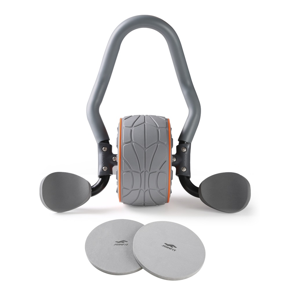 Grey AB Roller Wheel Training Home Gym Fitness Australia