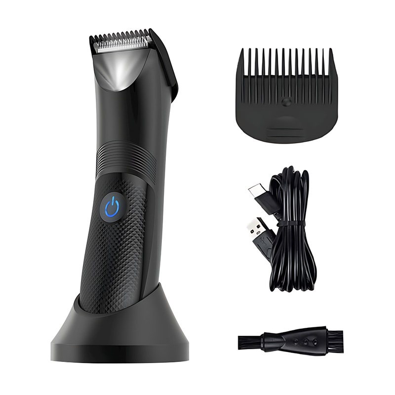 Buy Men's Waterproof Rechargeable Body, Groin, and Pubic Hair Trimmer MyDeal