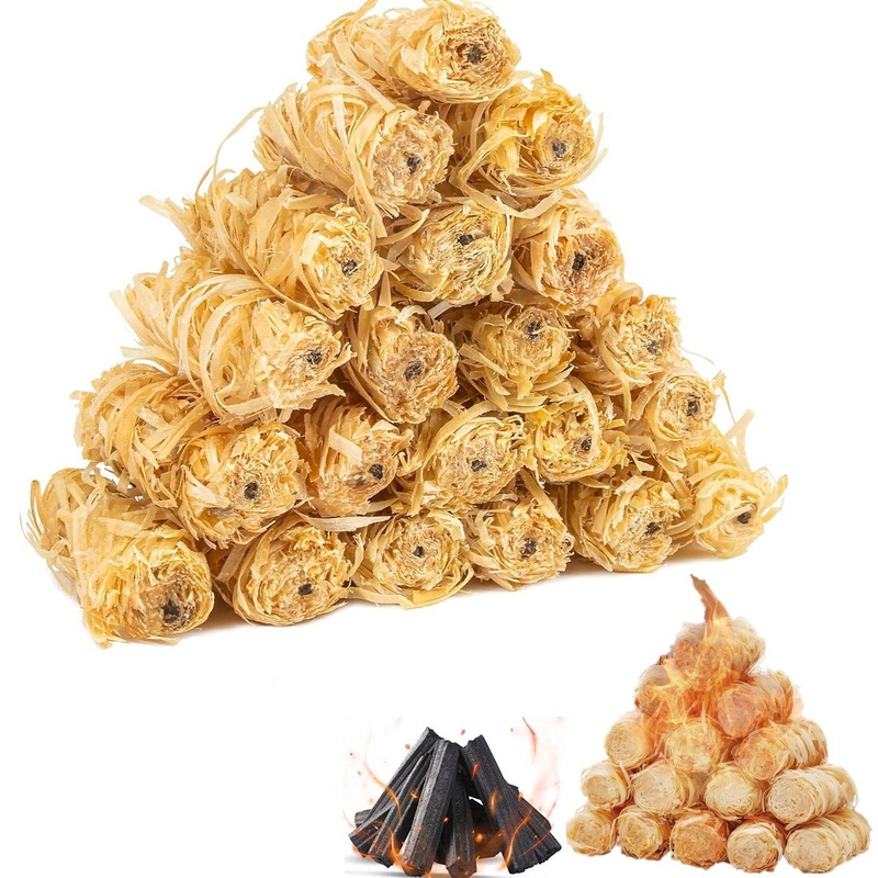 Buy 100PCS Natural Charcoal Fire Starters Super Fast Lighting Perfect