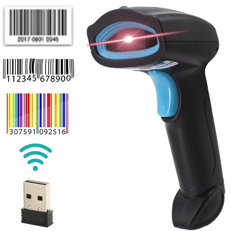 Buy Wireless 1D Barcode Scanner, USB Barcode Reader,300Scans/Sec,1.5M