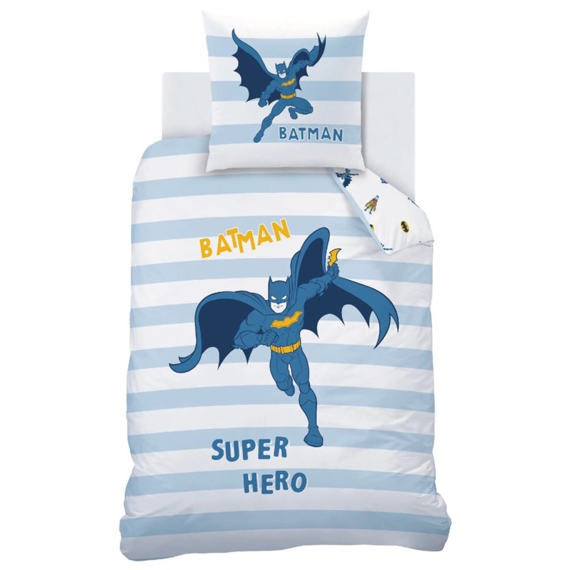 Buy Batman Super Hero Quilt Cover Set Single Bed MyDeal