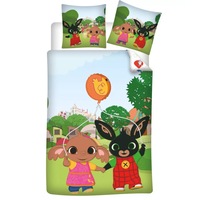 Bing Bunny Balloon Cotton Quilt Cover Set - Single Bed Size