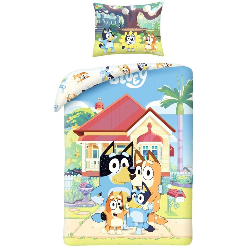 Buy Bluey Family Single Bed Quilt Cover Set MyDeal