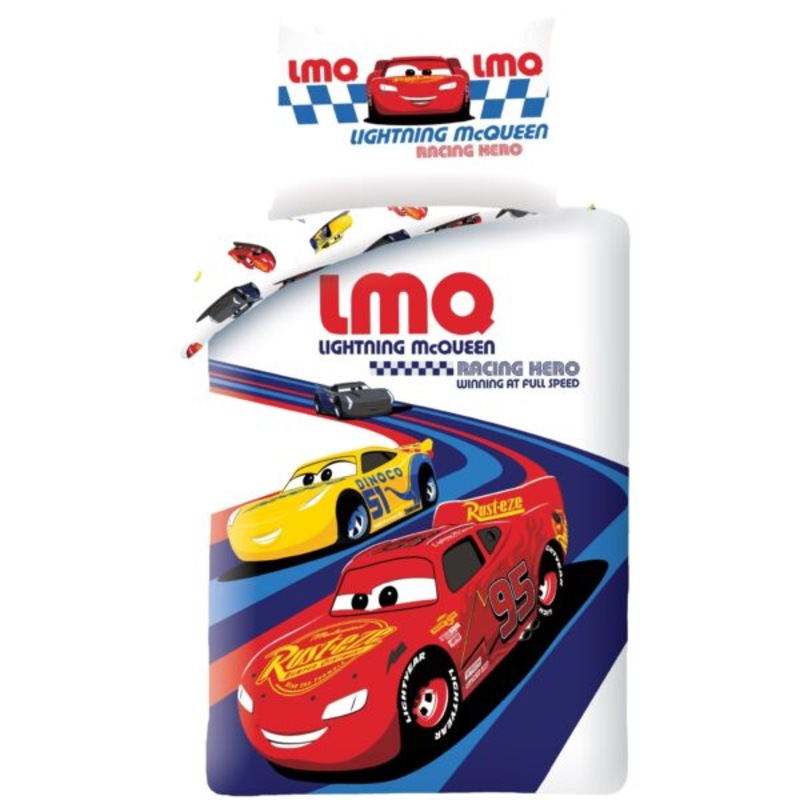 Buy Disney Cars Lightning McQueen Quilt Cover Set Single Bed MyDeal