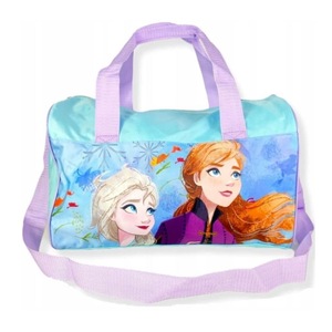 Disney Frozen Anna and Elsa Girls Sports Duffel Bag with Frozen Cap and Pencil Case