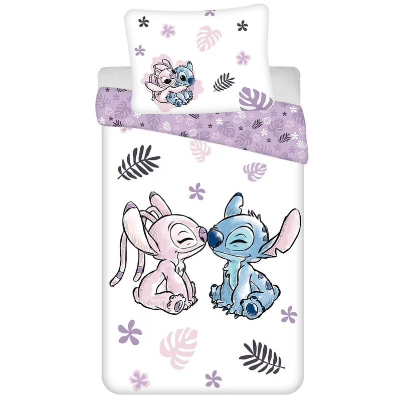 Buy Disney Lilo & Stitch Purple Quilt Cover Set -Single Bed - MyDeal