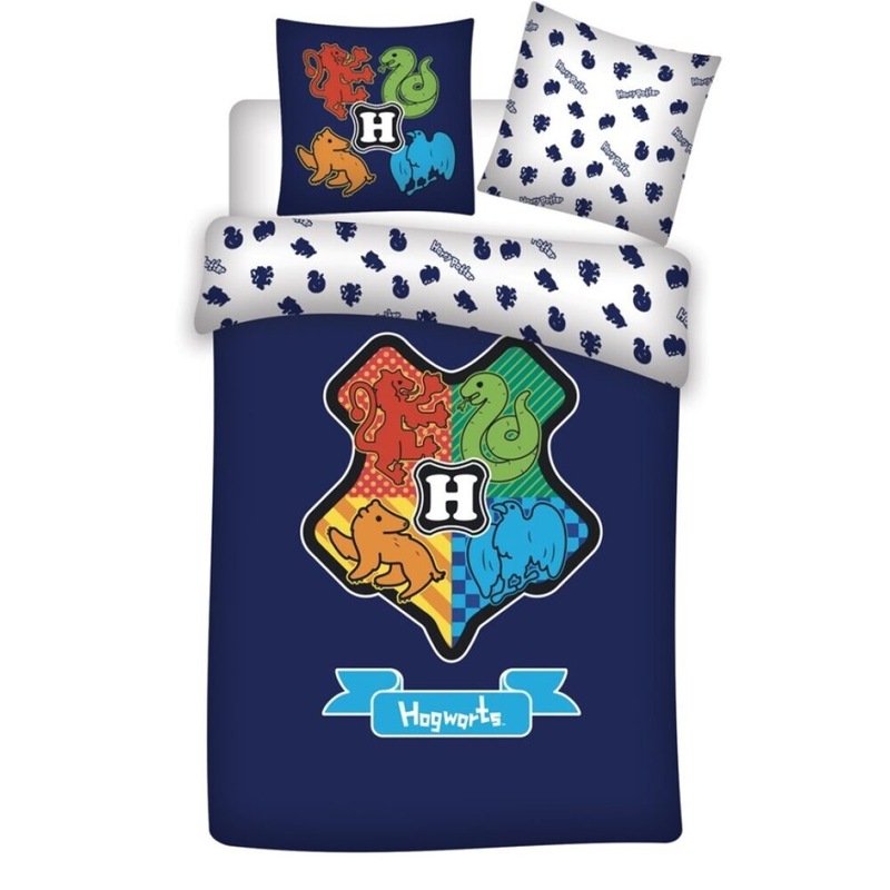 Buy Harry Potter Hogwarts Logo Single Bed Duvet Cover Set MyDeal