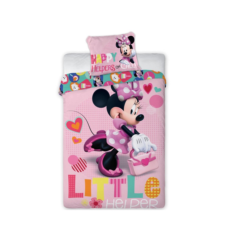 Buy Minnie Mouse Little Helper Single Bed Duvet Cover Set MyDeal
