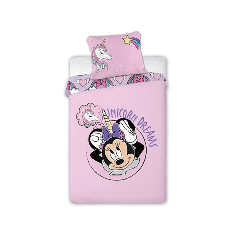 Buy Minnie Mouse Unicorn Dreams Single Bed Duvet Cover Set MyDeal