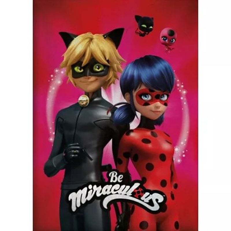 Buy Miraculous Ladybug Fleece Throw Blanket 100 x 140 cm - MyDeal