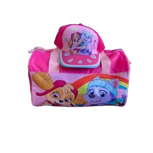 Paw Patrol Girls Sports Duffel Bag with Paw Patrol Cap and Pencil Case