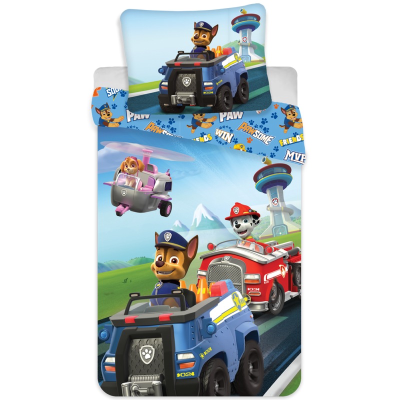 Buy Paw Patrol Single Bed Duvet Quilt Cover Set - MyDeal
