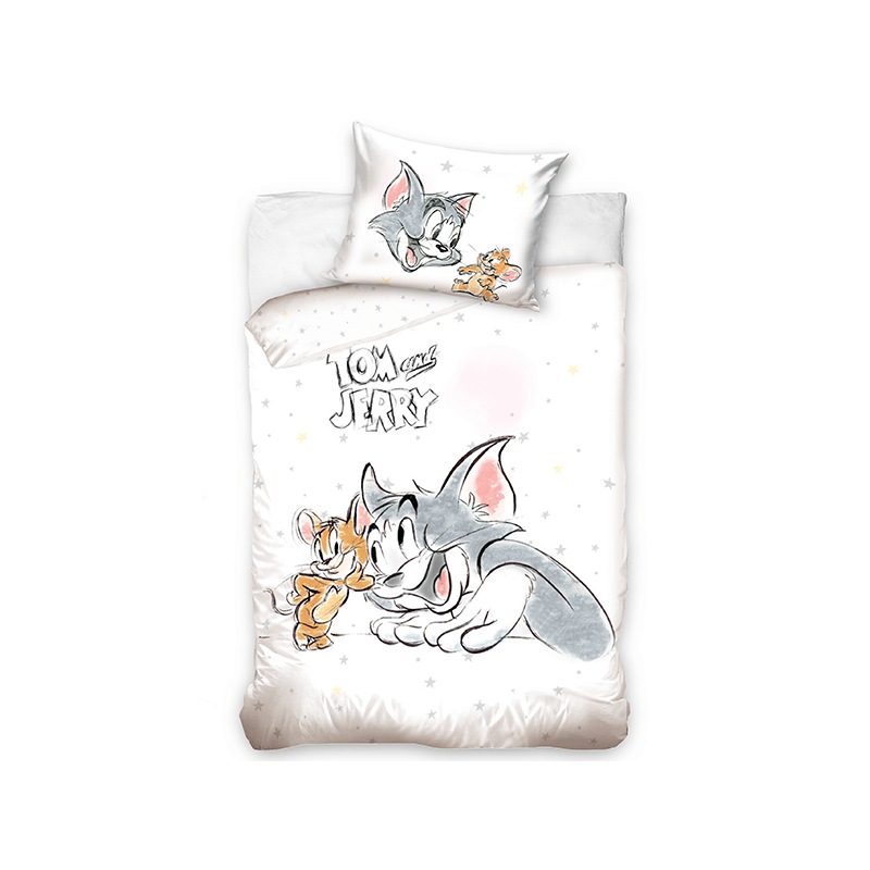 Buy Tom and Jerry Quilt Cover Set for Cot or Toddler Bed MyDeal